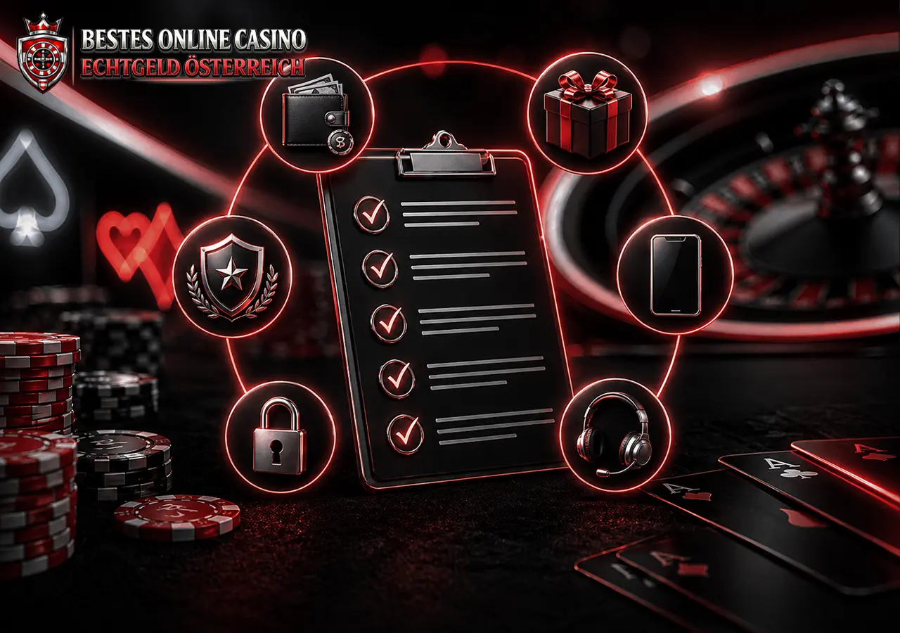 Bewertungsmethodik für Casinos mit Kriterien und Checkliste